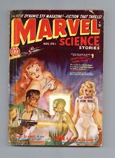Marvel Science Stories Pulp 2nd Series Nov 1950 Vol. 3 #1 VG- 3.5 picture