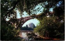 George Rogers Clark Memorial Lincoln Bridge Wabash River Indiana UNP Postcard picture