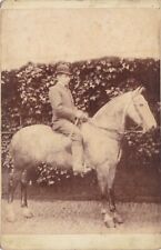 VICT. CABINET PHOTO- MAN ASTRIDE A HORSE,  A. FLEISCHER, LIVERPOOL picture