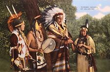 Posted 1949 Linen Picture Postcard ~ Pawnee Indians Of Oklahoma ~ #-4026 picture