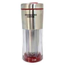 Starbucks Via Ready Brew Coffee Storage On-the-go Red Travel Tumbler Cup 10 oz picture