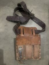 Kean Leather Pou Tools Pouch Made In USA  Vintage Genuine Leather picture