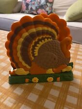 Turkey Thanksgiving Plastic Napkin Holder Retro Fall Autumn Vintage Avon picture