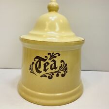 Pfaltzgraff USA Village Tea Canister with Lid Stoneware Vtg Bicentennial **READ picture