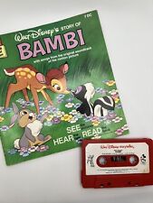 Walt Disney Bambi Storyteller Read Along Book Cassette Tape See Hear Songs picture