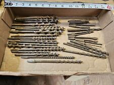 Vintage Auger Bits Hand Brace Drill Wood Bits Lot Of 32 VERY OLD TOOLS ANTIQUE picture