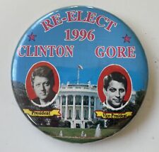 Vintage Re-Elect Clinton/Gore 1996 Pin picture