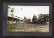 REAL PHOTO FOWLER CALIFORNIA DOWNTOWN STREET SCENE POSTCARD COPY STORES picture