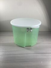 Tupperware Fridge Smart Large Round 20 Cups Mint Green Vegetable Keeper New  picture