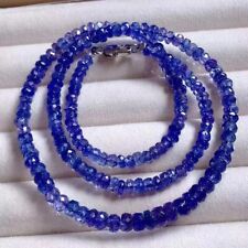 Natural Tanzania Tanzanite Gemstone Clear Beads Necklace AAAAA picture