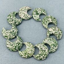 10pc Natural Green jade quartz hand carved crystal crescent gem reiki healing picture