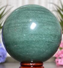 💚70mm GREEN AVENTURINE SPHERE 💚 Mineral Orb Reiki Chakra Forest Wiccan Crystal picture