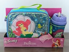 Disney Princess Ariel Little Mermaid Lunch Tote & Canteen NIB Disney Store Only picture