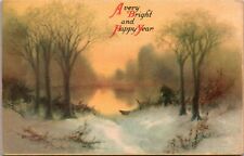 Vintage Postcard A Very Bright and Happy Year Greeting  picture