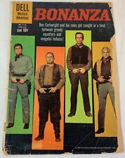 1960 Dell tv show comic BONANZA Four Color #1110 (#1)~ low grade, cover detached picture