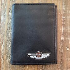 HARLEY-DAVIDSON Leather Tri-Fold Wallet 1903-2003 100th Anniversary Never Used picture