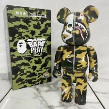 400%Bearbrick BAPE PLAY Camouflage Shark Action Figure Home Deco Art Toy Gift picture