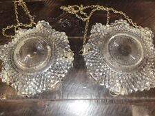 Vintage Pair of Hanging Glass holders picture