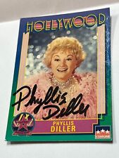 1991 #215 PHYLLIS DILLER  HOLLYWOOD STARLINE SIGNED WALK OF FAME CARD picture