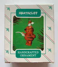 Hallmark 1986 Keepsake Ornament ~  HEATHCLIFF CAT with Angel on Head picture