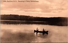 Postcard Unposted Lake Spofford N H Canoeing At Night   [cx] picture