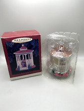 Our Christmas Together Gazebo Chair Swing Love Ornament Hallmark 1996 picture