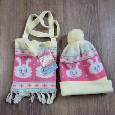 Parappa The Rapper Thunder Bunny Knit hat & Mini shoulder bag set from Japan picture