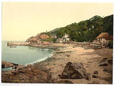 Babbacombe Beach, Torquay, England c1900 OLD PHOTO picture