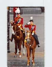 Postcard Queen Taking the Salute at Trooping of the Colour Ceremony England picture