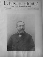 1899 Emile Loubet Portrait 1 Journal Antique picture