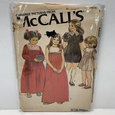 McCalls 6357 Girls Yoked Dresses Sewing Pattern Size 2 *Uncut* picture