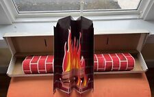 VTG Bemiss-Jason Corobuff Red Brick Paper Christmas Fireplace Never Used picture