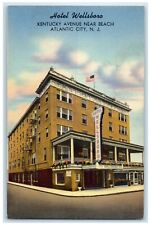 c1940 Hotel Wellsboro & Restaurant Kentucky Ave. Atlantic New Jersey NJ Postcard picture