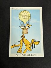 1969 Swedish Disneybilder Unnumbered Piff, Paff Och Pluto Chip And Dale Card picture