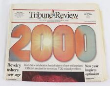 Jan 1 2000 Pittsburgh Tribune Review Newspaper Y2K Millennium New Year picture