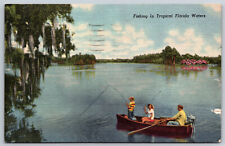 Postcard Fishing in Tropical Florida Waters Naples, FL B21 picture