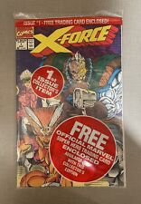 X-Force 1st Issue Sealed With Collectible Trading Card Inside Vintage 1991 picture