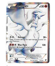 POKEMON CARD RESHIRAM 113/114 Holo, Excellent Condition in Protective Cover. picture