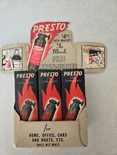 Presto Fire Extinguisher, Vintage, Adv. Box, 6 unused in original boxes, Nmt picture