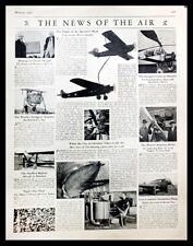 1929 Aviation / Aircraft Original Magazine Feature - 