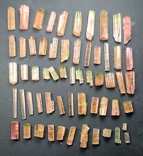 100 Carat Tourmaline Bi Color D,Terminatde Crystals Lot From Paprok Norsitan Afg picture