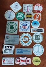 COLLECTIBLE HARD HAT ADVETISING STICKER LOT # 7 picture