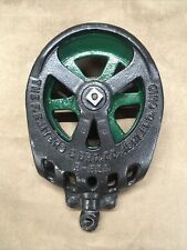 H-529 FE Myers & Bro Cast Iron Hay Carrier Drop Pulley Trolley Barn Vtg Antique picture
