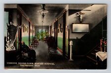 Kalamazoo MI-Michigan, 2nd Floor Corridor at Borgess Hospital, Vintage Postcard picture