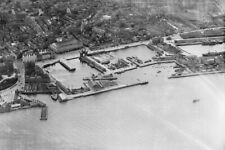 Dundee showing King William IV Dock and Tidal Harbour Scotland 1930s OLD PHOTO 2 picture