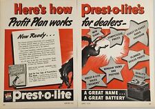 1944 Print Ad Prest-O-Lite Battery Company Profit Plan Dealers Indianapolis,IN picture