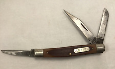 Vintage Schrade Knife Old timer 3 blade USA 340T picture