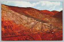 Utah UT Bingham Kennecott Copper Mine Shaft Open Pit Oquirrh Range Postcard D1 picture