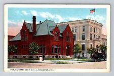 Rochester MN-Minnesota, Public Library, YMCA, Vintage Postcard picture