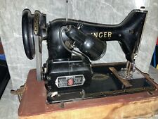 Vintage Singer Sewing Machine Model 99 with Wooden Case picture